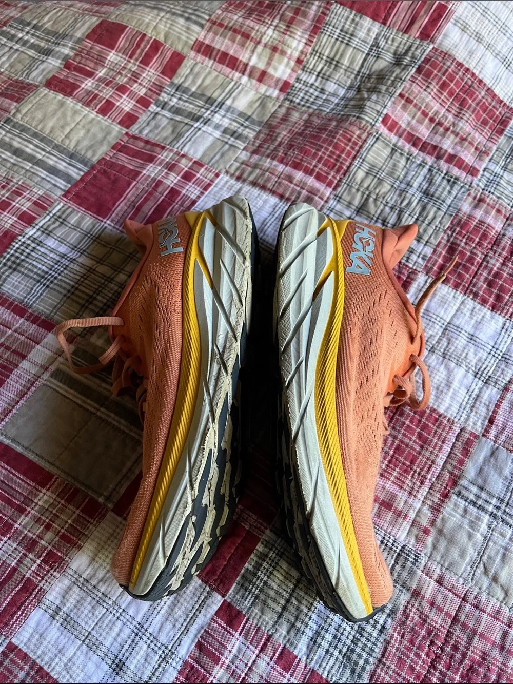 Hoka Orange and Yellow Women's Running Shoes